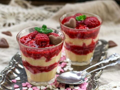 Dessert framboises et yaourt au thermomix