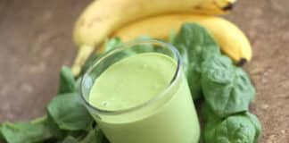 Jus detox bananes épinards
