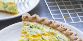 Quiche brocoli et fromage cheddar
