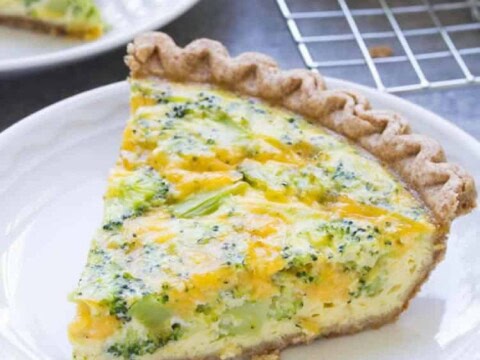 Quiche brocoli et fromage cheddar