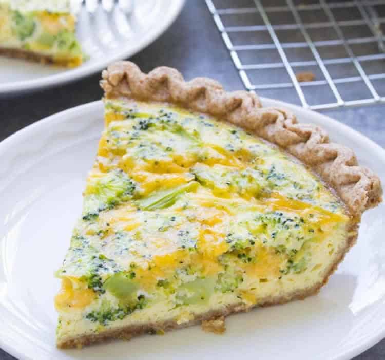 Quiche brocoli et fromage cheddar