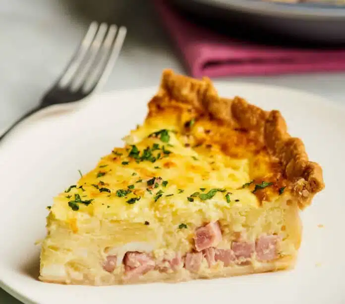 Quiche jambon et fromage cheddar