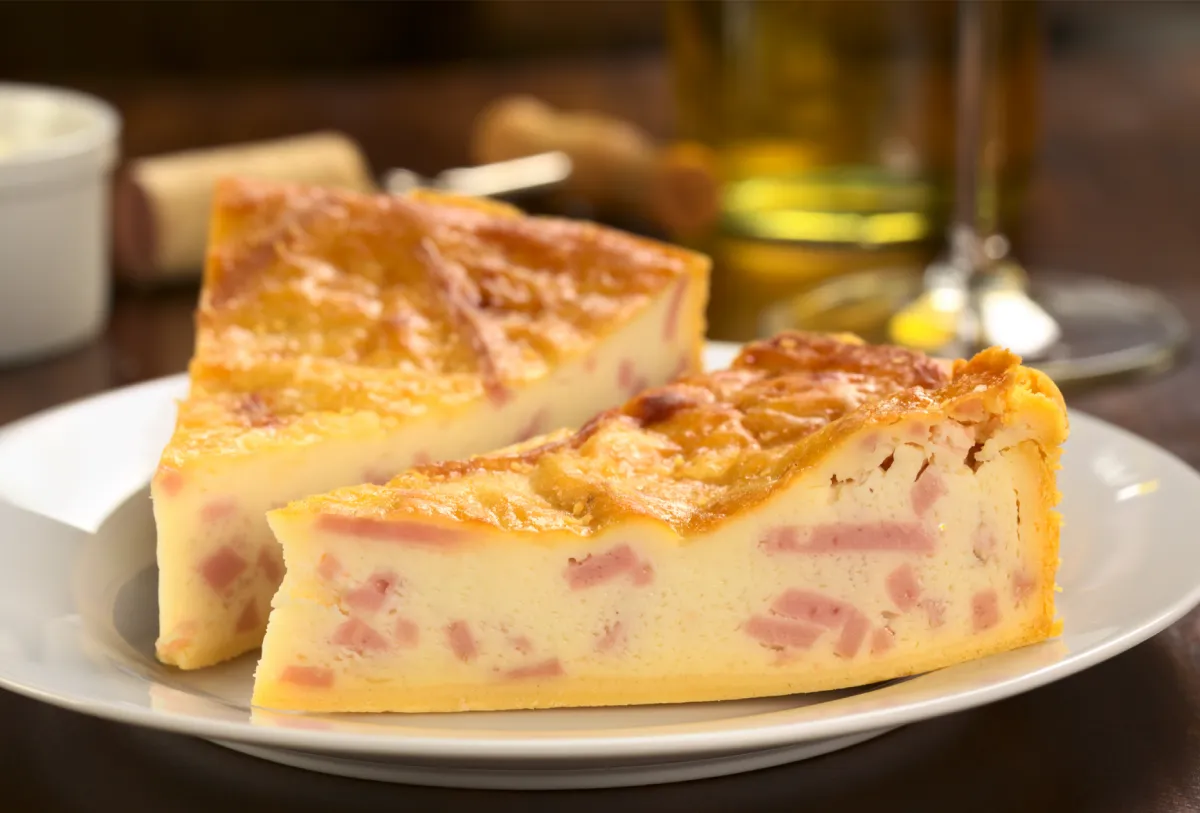 quiche jambon et fromage cheddar