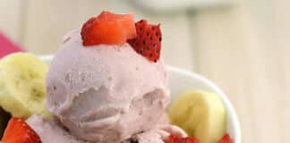 Glace fraise banane au thermomix