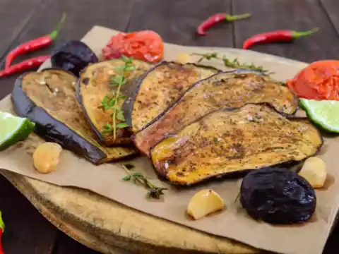 aubergines grillées au four