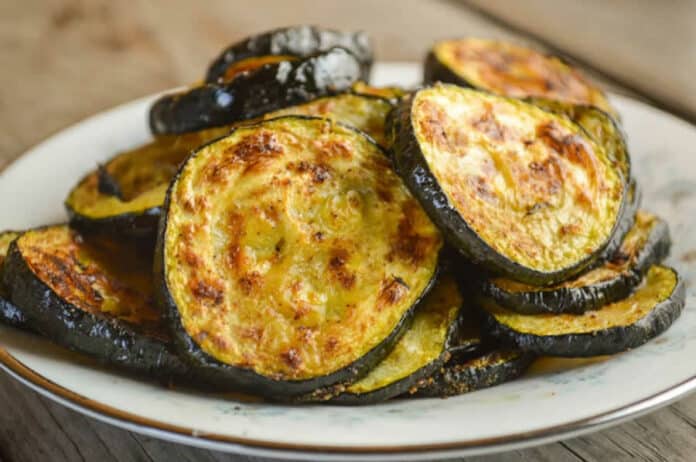Courgettes grillées au four