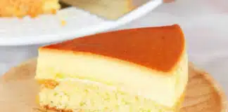 Gâteau à la crème pâtissière et au caramel