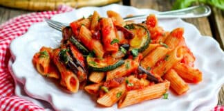 Pâtes aux aubergines