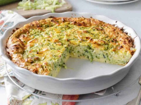 Quiche aux courgette et fromage