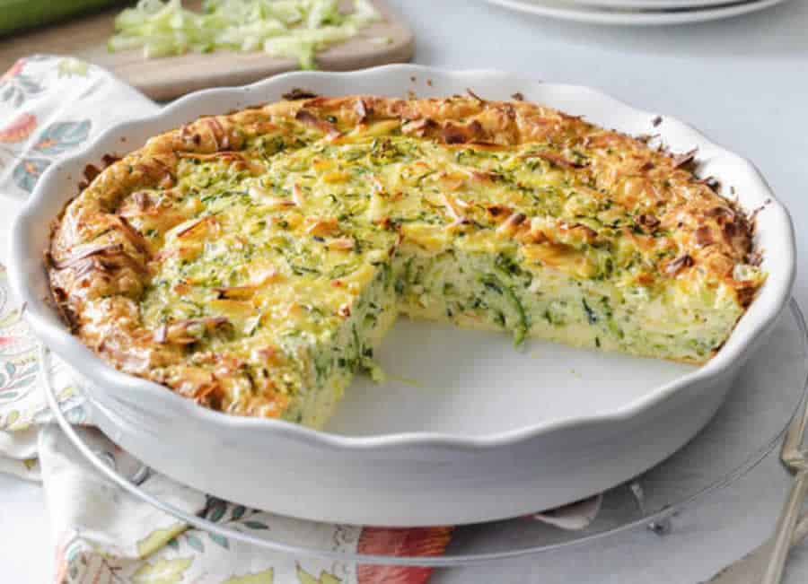 Quiche aux courgette et fromage