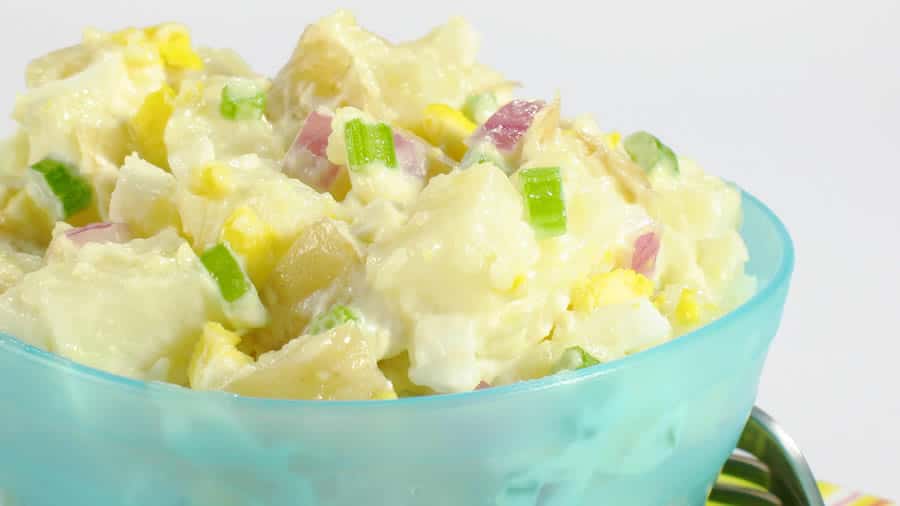 Salade de pommes de terres au micro-ondes