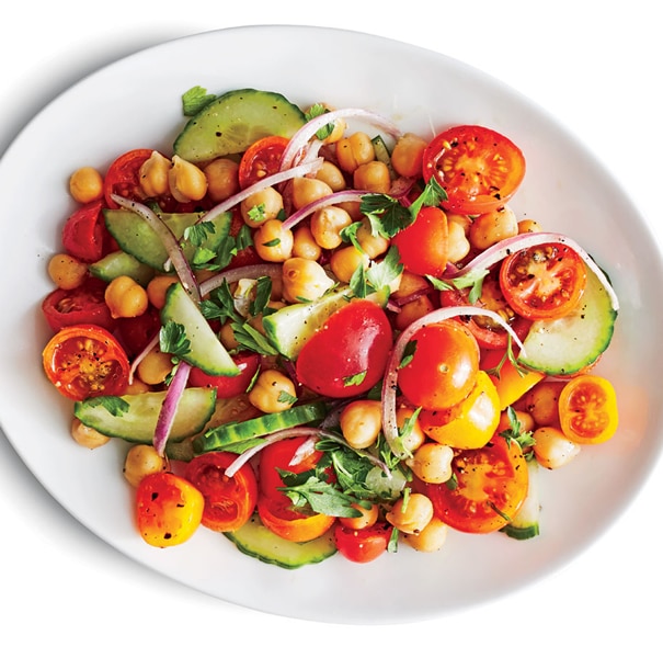 Salade tomates et pois chiches