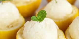 Sorbet au citron sans sorbetière