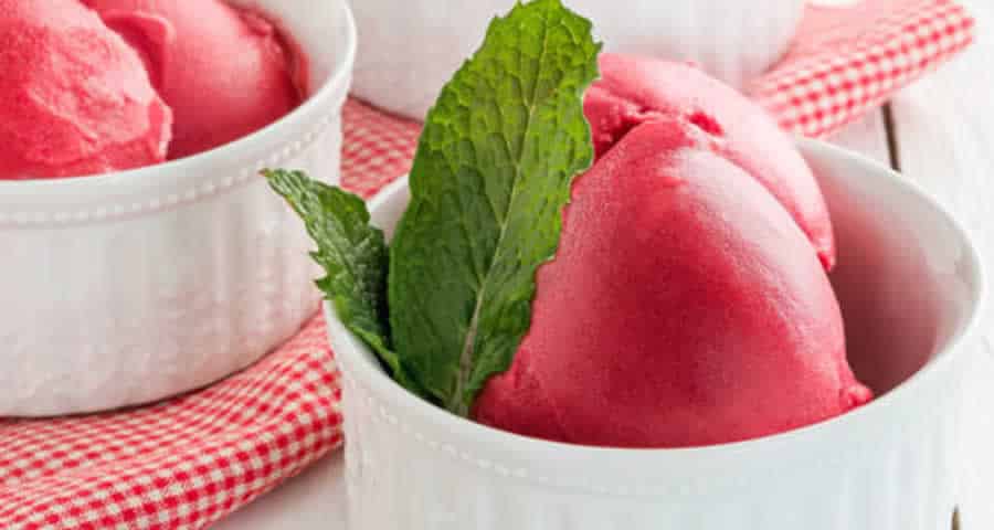 Sorbet framboise facile au thermomix