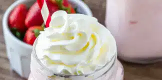 milk-shake à la fraise au thermomix