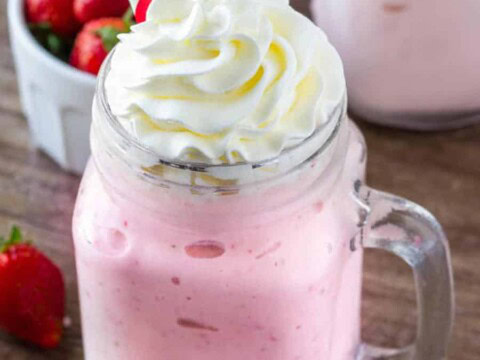 milk-shake à la fraise au thermomix
