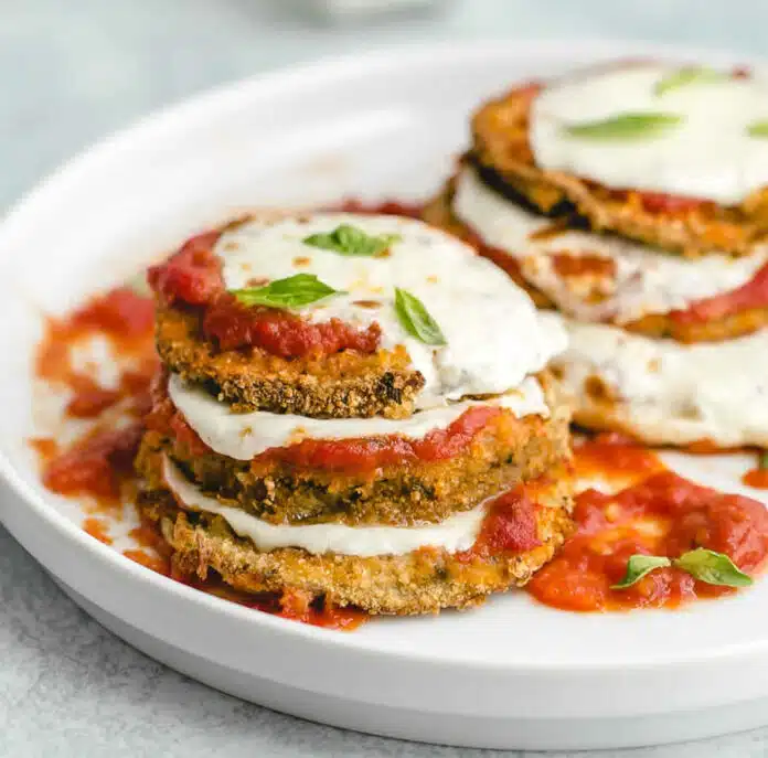 Aubergines au four à la mozzarella