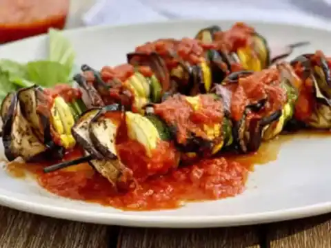 rochettes de courgettes et aubergines