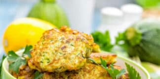 Croquettes de courgettes au four