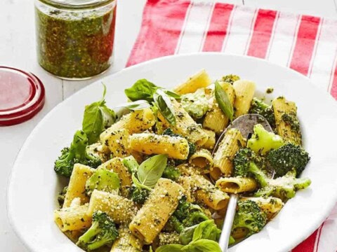 Pâtes au brocoli et pesto au thermomix