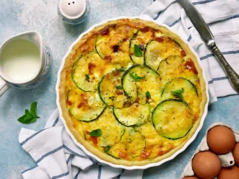 Quiche courgette chevre au thermomix
