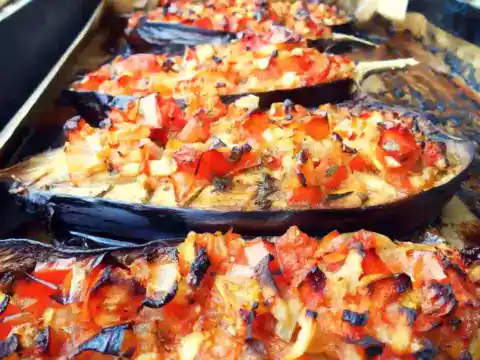 aubergines au four