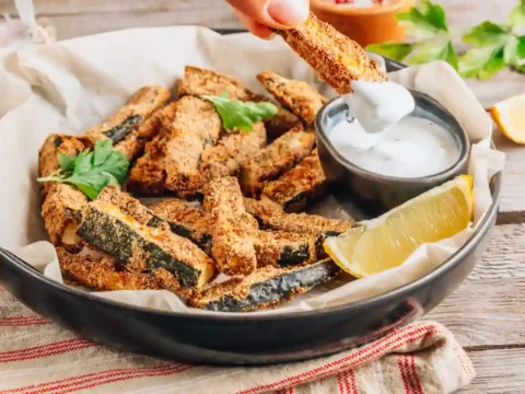 Frites de courgettes