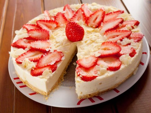 Cheesecake aux fraises sans cuisson