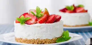 Cheesecake aux fraises sans cuisson