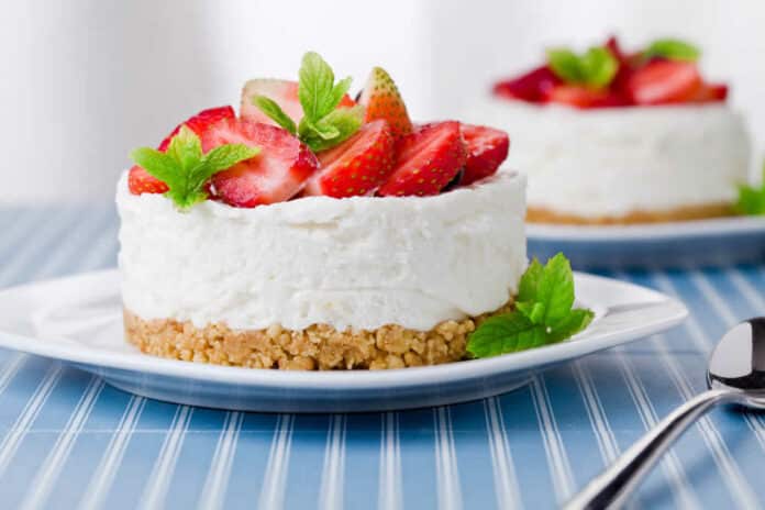 Cheesecake aux fraises sans cuisson
