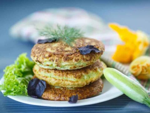 Galettes soufflées de courgette et fromage