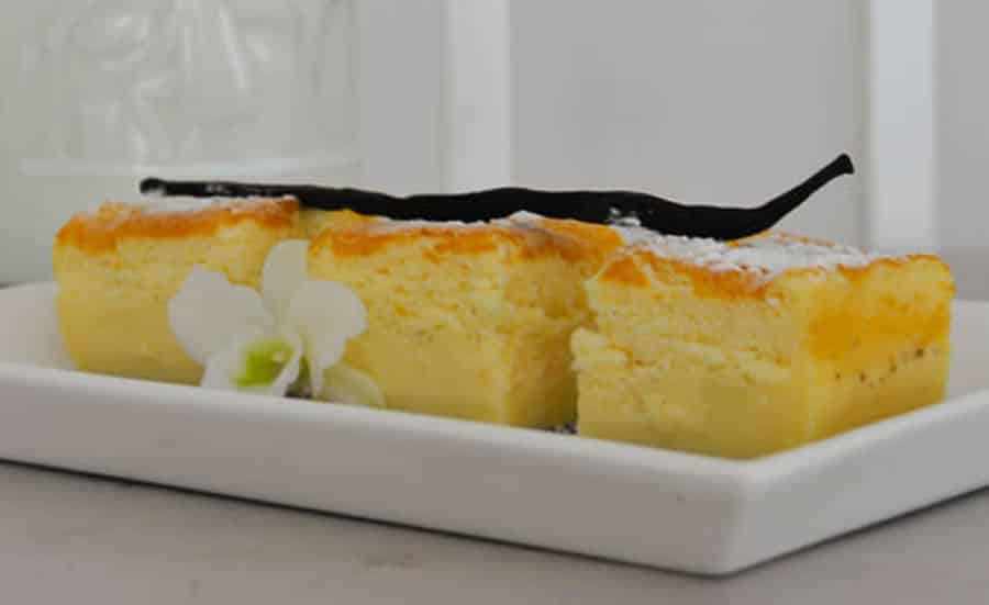 Gâteau magique et moelleux à la vanille