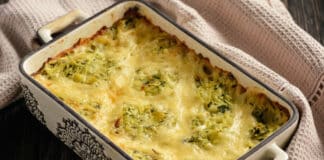 Gratin brocolis à la béchamel