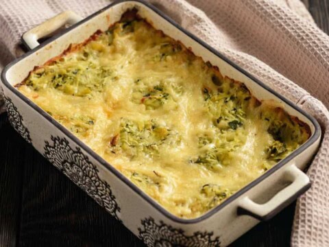 Gratin brocolis à la béchamel