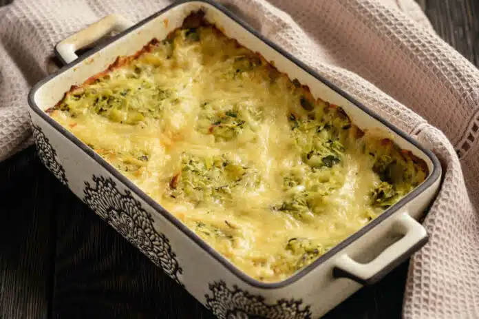 Gratin brocolis à la béchamel