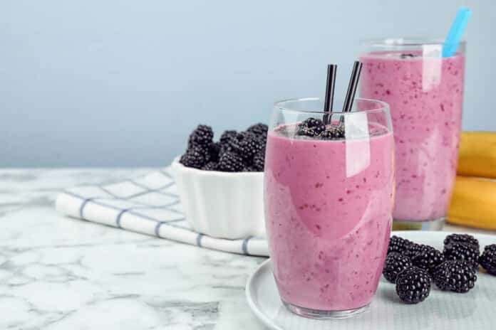 Smoothie framboise healthy
