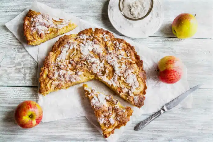 Tarte amandine aux pommes