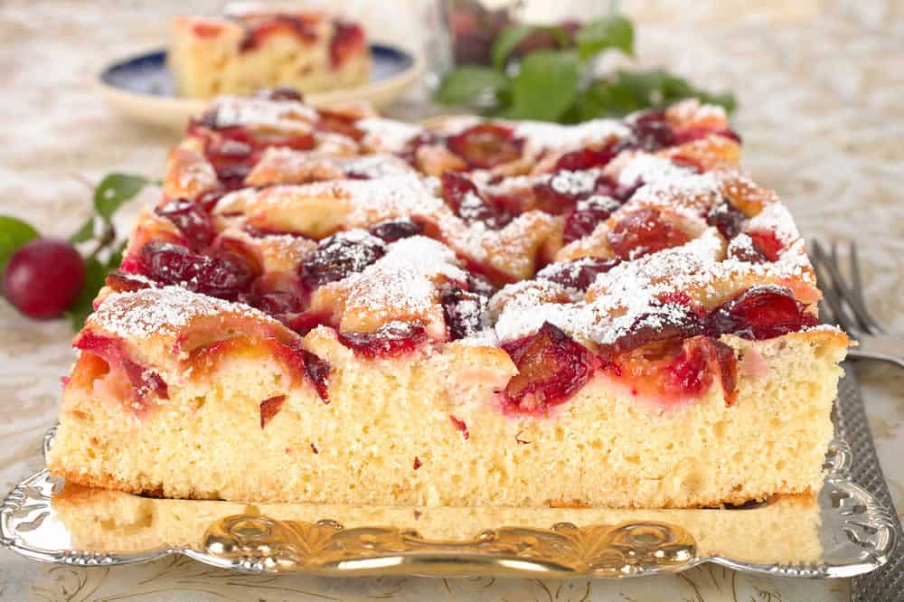 Gâteau moelleux aux prunes