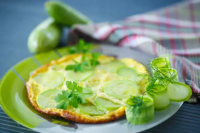 Omelette aux courgettes