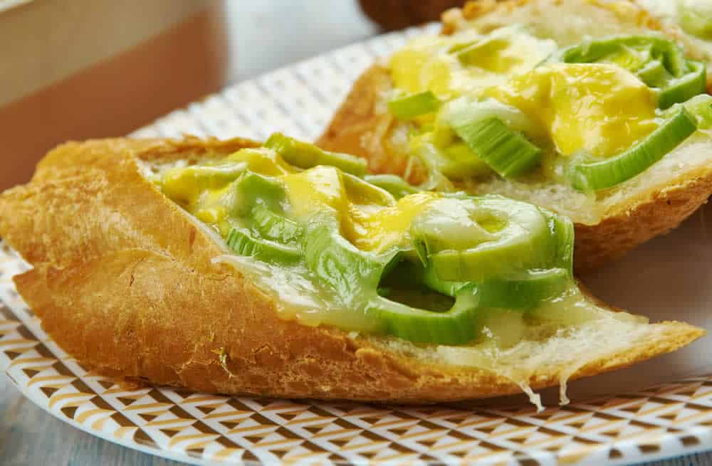 Omelette aux poireaux