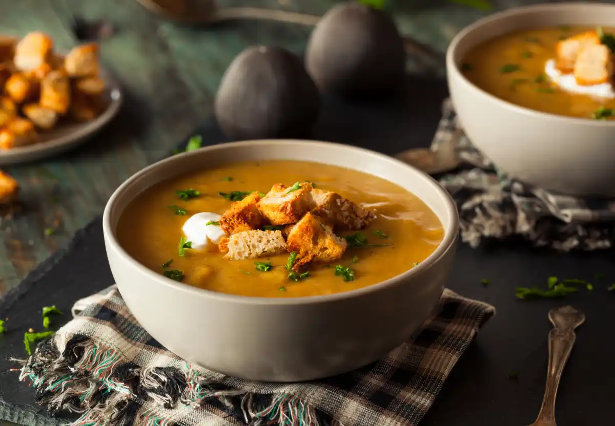 Soupe butternut poireaux