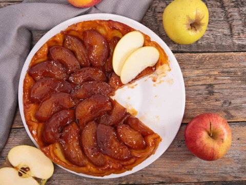 Tarte tatin aux pommes caramélisées