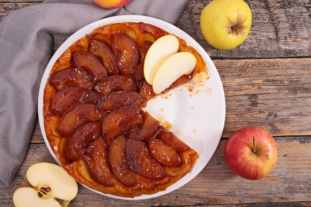 Tarte tatin aux pommes caramélisées