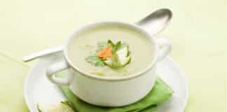 Velouté de courgette au kiri