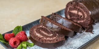 Bûche de Noël au chocolat facile