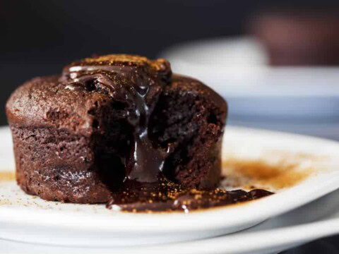 Muffins au chocolat coulant