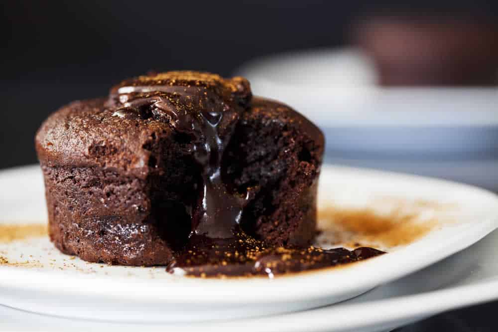 Muffins au chocolat coulant