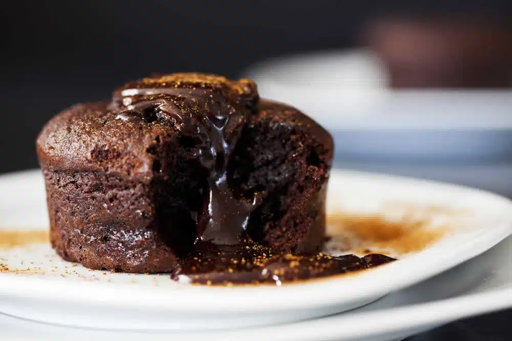 Muffins au chocolat coulant