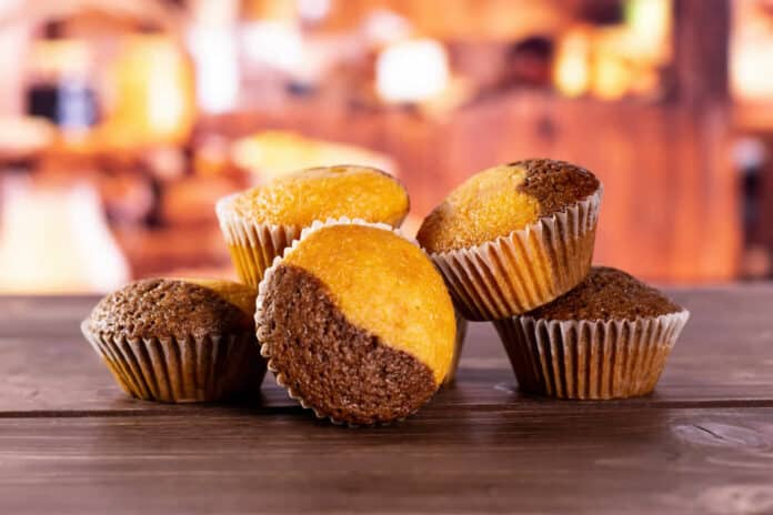 Muffins bicolores chocolat