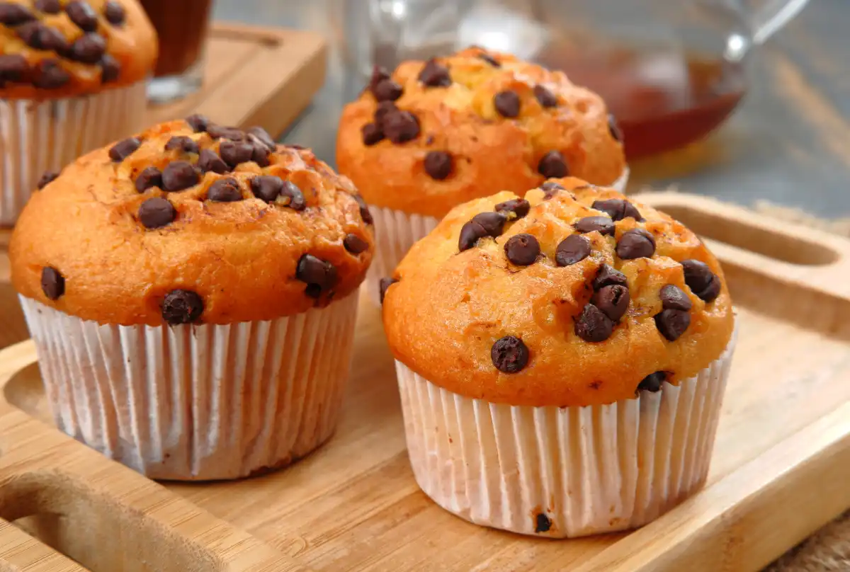 muffins moelleux aux pépites de chocolat